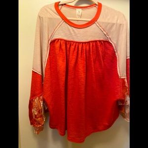 Free People WE THE FREE flutter sleeve top